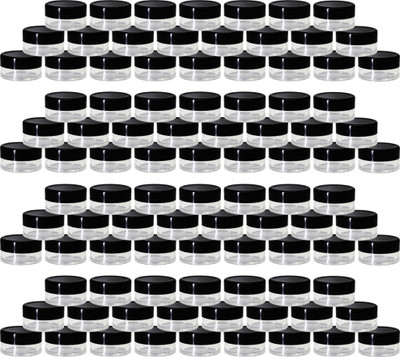 nsb herbals Plastic Utility Container  - 8 ml(Pack of 96, Clear, Black)