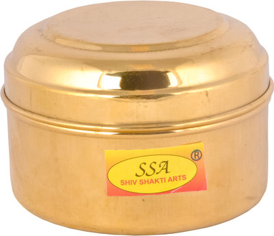 Shivshakti Arts Brass Utility Container  - 300 ml(Yellow)
