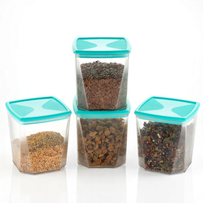 DND NX Plastic Grocery Container  - 750 ml(Pack of 4, Green)