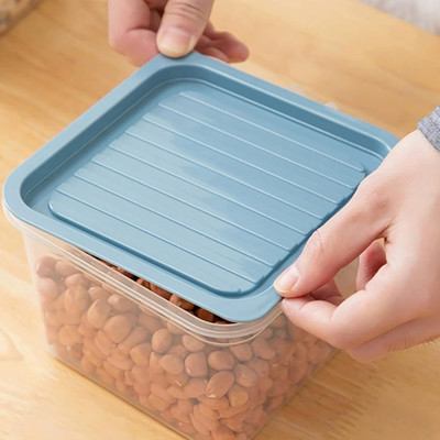 NILHARI Plastic Fridge Container  - 1000 ml(Clear)