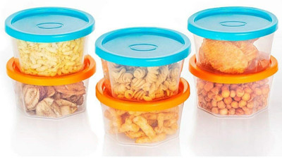 Fragrancia Plastic Utility Container  - 200 ml(Pack of 6, Clear)