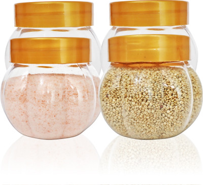 Pure Source India Plastic Utility Container  - 150 ml(Pack of 4, Gold)