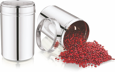MUKTI STEEL Stainless Steel Utility Container  - 900 ml(Silver)