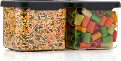 Womens 1st Choice Plastic Grocery Container  - 500 ml(Pack of 2, Black)