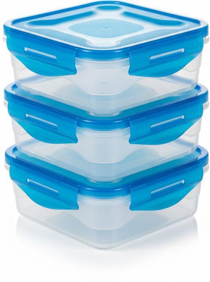KSGT Polypropylene Utility Container  - 800 ml(Pack of 3, Transparent)