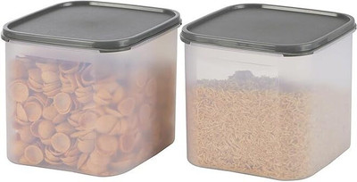 KOLORR Plastic Grocery Container  - 4000 ml(Pack of 2, Clear)