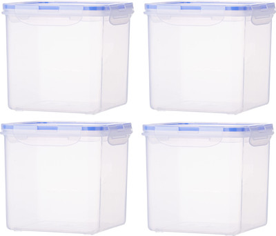 AK HUB Plastic Grocery Container  - 2900 ml(Pack of 3, White)