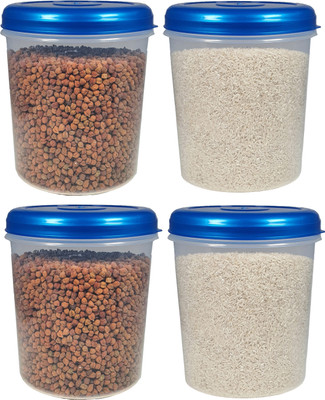 Randal Plastic Grocery Container  - 5000 ml(Pack of 4, Blue)