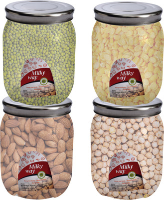 TruVeli Plastic Grocery Container  - 600 ml(Pack of 4, Clear)
