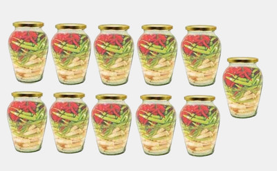 1st Time Glass Utility Container  - 1000 ml(Pack of 11, Clear)