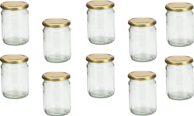 Somil Glass Utility Container  - 500 ml(Pack of 10, Clear)