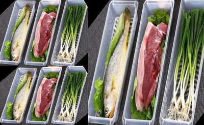 ENTRYZONE Plastic Fridge Container  - 1500 ml(Pack of 9, Clear)