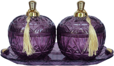 NAYASA Plastic Cookie Jar  - 500 ml(Purple)