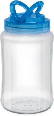 MILTON Plastic Grocery Container  - 4000(Pack of 4, Blue, Clear)