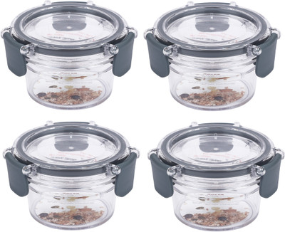 Sorta Plastic Utility Container  - 110 ml(Pack of 4, Clear)