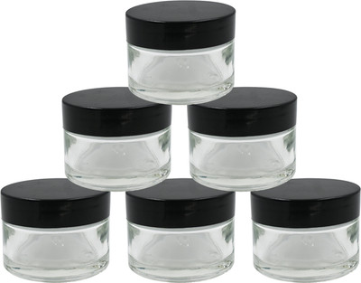 Newgen Glass Utility Container  - 50 g(Pack of 6, Clear)