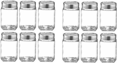 SKWAION Glass Cereal Dispenser  - 300(Pack of 12, Clear)