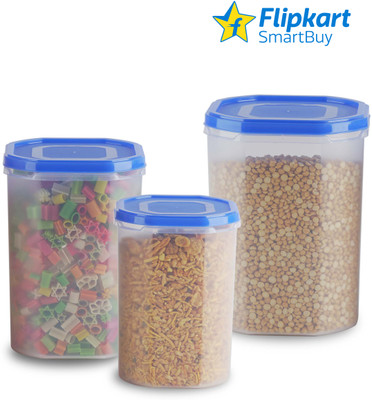 Flipkart SmartBuy Plastic Grocery Container  - 2000 ml, 3000 ml, 4000 ml(Pack of 3, Blue)