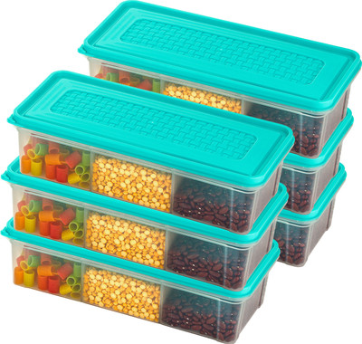 Vittamix Plastic Utility Container  - 1800 ml(Pack of 6, Green)