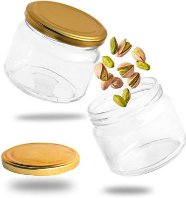 Pure Source India Glass Utility Container  - 150 g(Pack of 2, Clear)