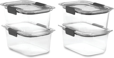 GOLDEN BIRD Plastic Utility Container  - 1100 ml(Pack of 4, Clear)