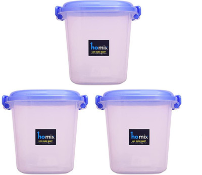 Homix Plastic Utility Container  - 15 L(Pack of 3, Blue)
