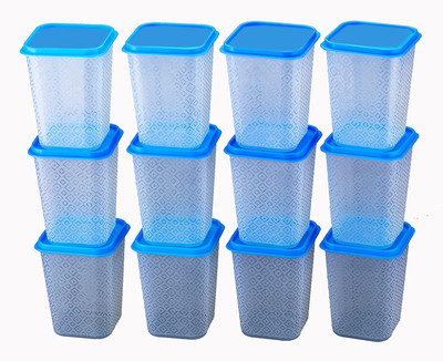 Herik All mart Plastic Utility Container  - 1100 ml(Pack of 12, Blue)