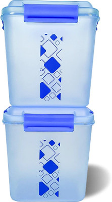 Dekor-Kase Plastic Utility Container  - 3400 ml(Pack of 2, Blue)