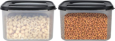 Flipkart SmartBuy Plastic Utility Container  - 3 L(Pack of 2, Black)