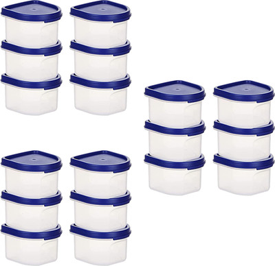 KUBER INDUSTRIES Plastic Utility Container  - 250 ml(Pack of 18, Clear)