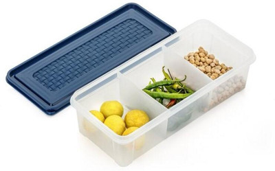 premium mart Plastic Grocery Container  - 2000 ml(Pack of 2, Blue)