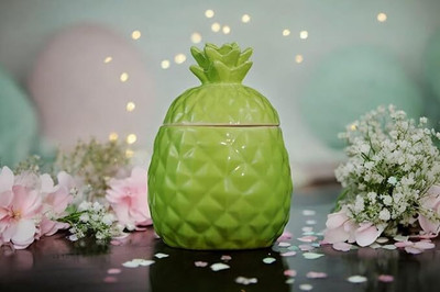 zk collections Ceramic Pickle Jar  - 500 ml(Green)