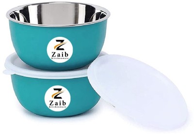 Zaib Steel, Polypropylene Grocery Container  - 500 ml(Pack of 2, Green)