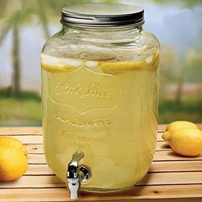 SMILERY Glass Utility Container  - 4000 ml(Clear)
