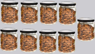 AFAST Glass Grocery Container  - 500 ml(Pack of 9, Clear)