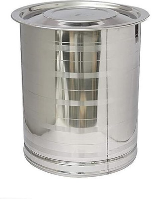 Trustaraa Stainless Steel Utility Container  - 35 L(Silver)