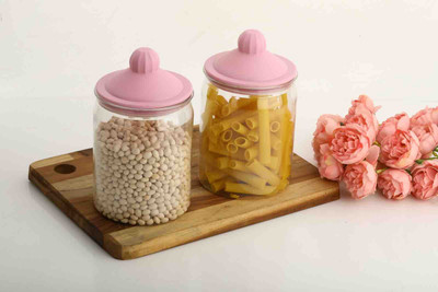 SARAZA Plastic Grocery Container  - 1100 ml(Pink)