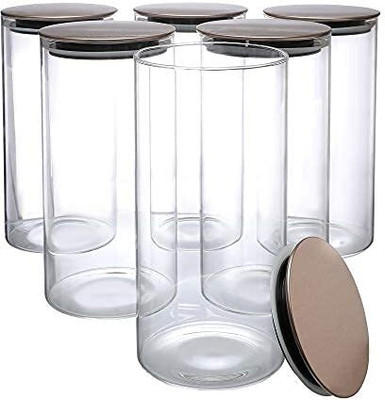 Cutting EDGE Glass Utility Container  - 1500 ml(Pack of 6, Clear)