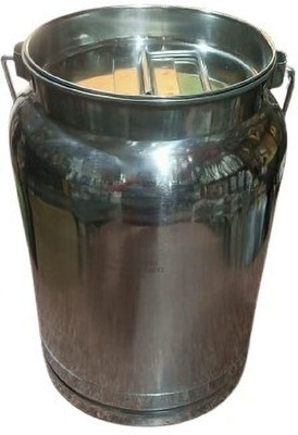 Parik Enterprises Steel Milk Container  - 1000 ml(Silver)