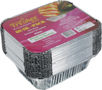 Raga Plus Aluminium Utility Container  - 450 ml(Silver)