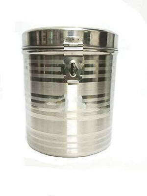 Bhalia Craft Stainless Steel Grocery Container  - 7 kg(Silver)