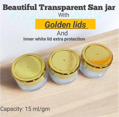 Divine Diet Plastic Utility Container  - 15 ml(Pack of 3, Transparent)