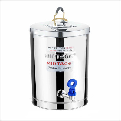 Mintage Steel Tea Coffee & Sugar Container  - 5 L(Silver)