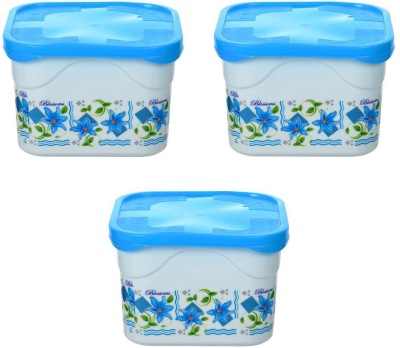 VM BOND Plastic Grocery Container  - 3 kg(Pack of 3, Blue)