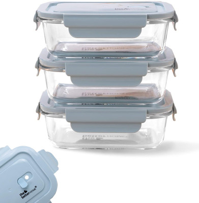 The Better Home Glass Utility Container  - 680 ml(Pack of 3, Blue)