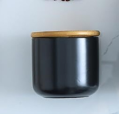 KUBER INDUSTRIES Ceramic Utility Container  - 260 ml(Black)