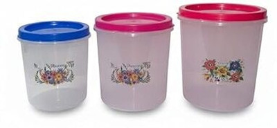 Newleaf Plastic Utility Container  - 10 L(Pack of 3, Pink, Blue)
