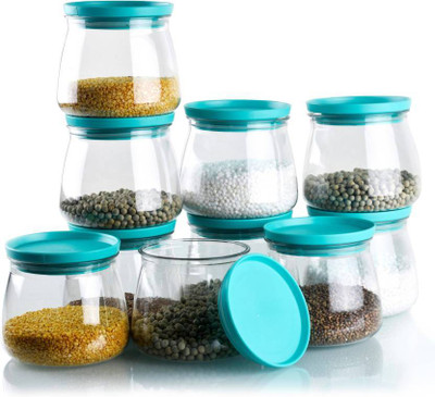 QUPSY Plastic Grocery Container  - 900 ml(Pack of 10, Green)