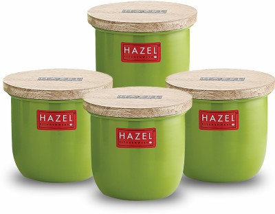 HAZEL Iron Tea Coffee & Sugar Container  - 250 ml(Pack of 4, Green)