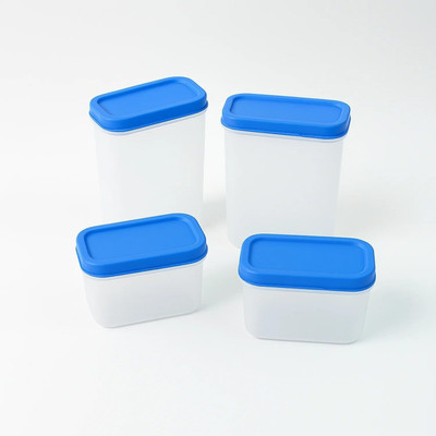 TechKing Plastic Grocery Container  - 300 ml(Pack of 4, Multicolor)